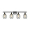 Eaton Bath Vanity Light shown in the Oil Rubbed Bronze finish with a Clear shade