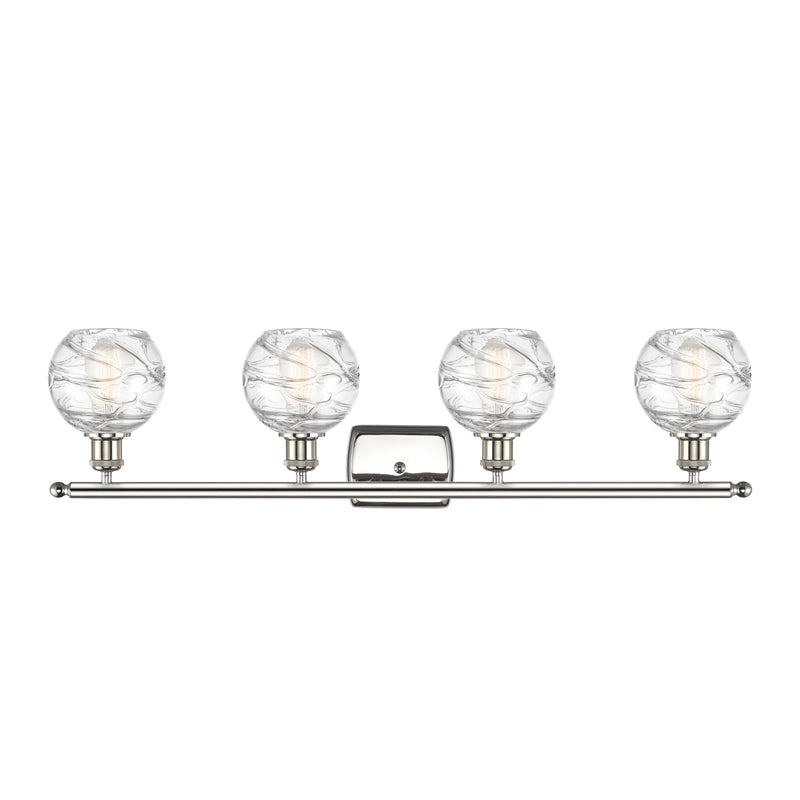 Innovations Lighting Deco Swirl 4 Light 36" Bath Vanity Light 516-4W-PN-G1213-6-LED