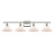 Orwell Bath Vanity Light shown in the Polished Nickel finish with a Matte White shade