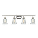 Hanover Bath Vanity Light shown in the Polished Nickel finish with a Fishnet shade