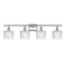 Niagra Bath Vanity Light shown in the Polished Nickel finish with a Clear shade