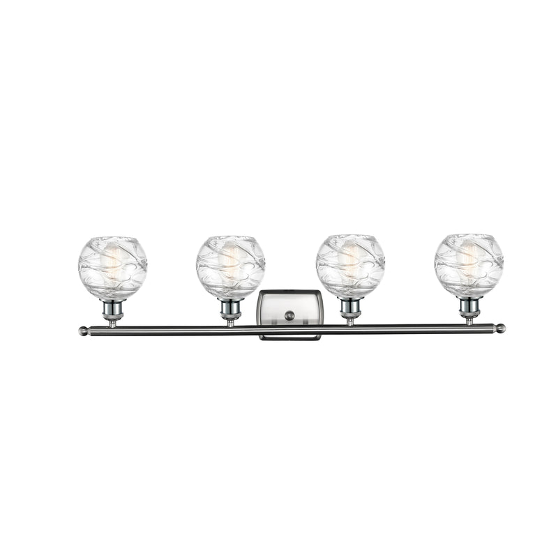 Innovations Lighting Deco Swirl 4 Light 36" Bath Vanity Light 516-4W-SN-G1213-6-LED