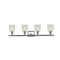 Innovations Lighting Caledonia 4 Light Bath Vanity Light Part Of The Ballston Collection 516-4W-SN-G2511