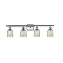 Caledonia Bath Vanity Light shown in the Brushed Satin Nickel finish with a Mica shade