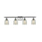 Caledonia Bath Vanity Light shown in the Brushed Satin Nickel finish with a Mica shade