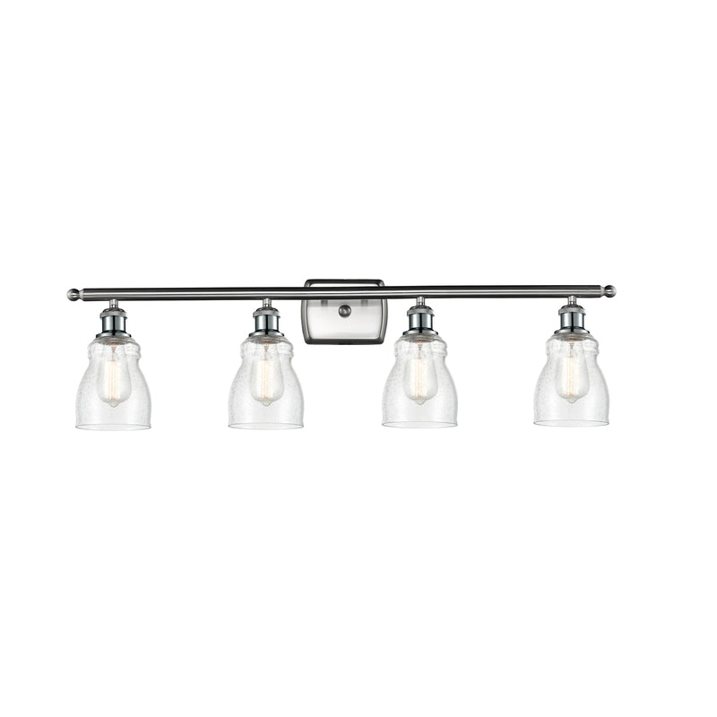 Ellery Bath Vanity Light shown in the Brushed Satin Nickel finish with a Seedy shade