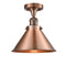 Briarcliff Semi-Flush Mount shown in the Antique Copper finish with a Antique Copper shade