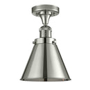 Appalachian Semi-Flush Mount shown in the Polished Nickel finish with a Polished Nickel shade