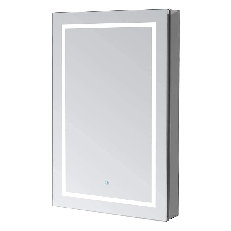 Aquadom Royal Basic Bathroom Medicine Cabinet LED Lighting Touch Screen Button Dimmer RBQ-243OL