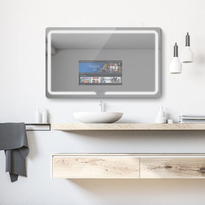 Aquadom Vision Smart LED Lighted Bathroom Mirrors Built-in TVs V-4832