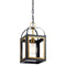 Kichler Vath 8" 1 Light Pendant Black and Natural Brass 52030BKNBR