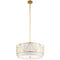 Kichler Birkleigh 11.5" 4 Light Pendant Classic with Satin Etched Glass Gold 52072CLG