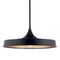 Kichler Elias 9.75" 1 Light Convertible Pendant Black 52096BK