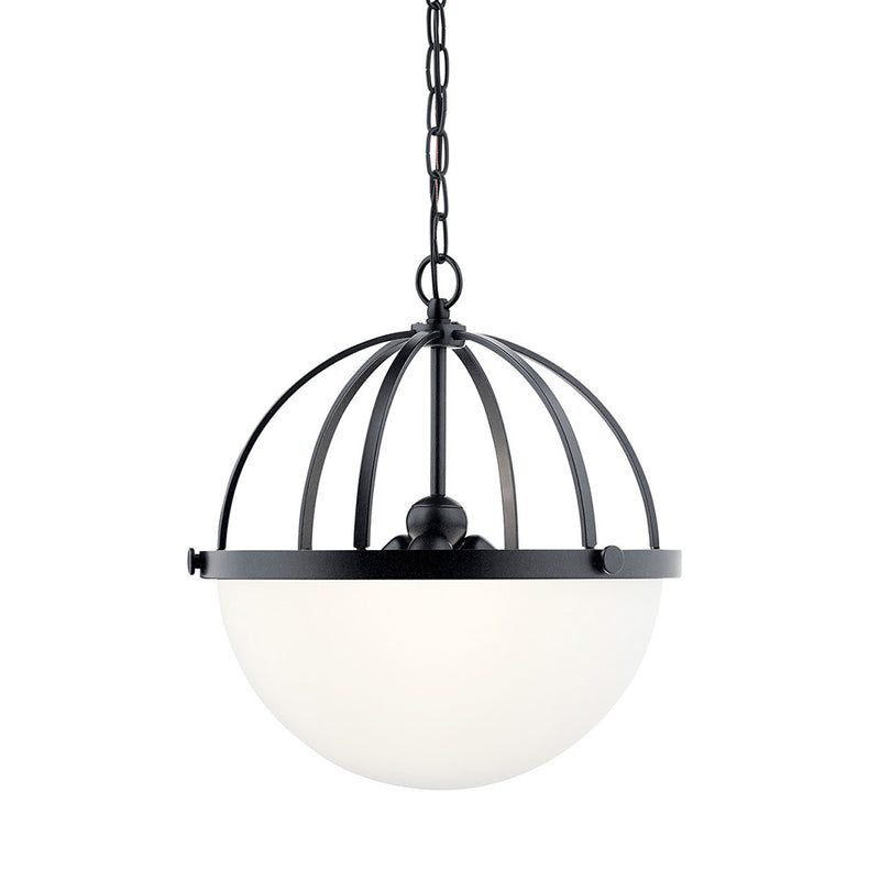 Kichler Edmar 3 Light Pendant Black 52135BK