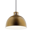 Kichler Zailey 12.5" 1 Light Pendant Natural Brass 52153NBR