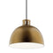 Kichler Zailey 12.5" 1 Light Pendant Natural Brass 52153NBR