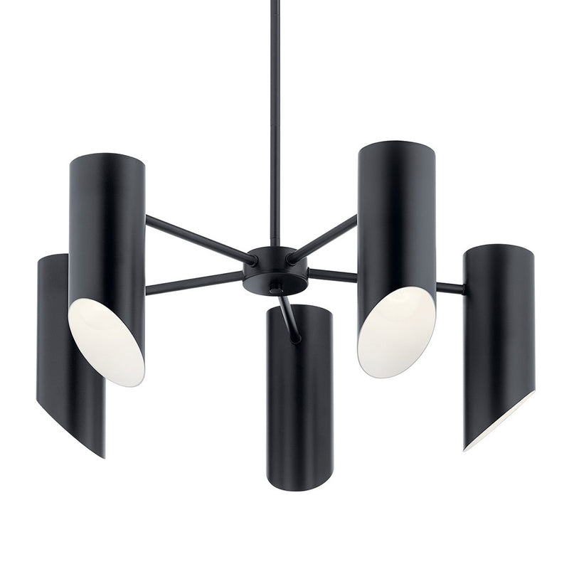 Kichler Trentino 5 Light Chandelier Black 52160BK