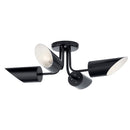 Kichler Trentino 4 Light Semi Flush Black 52164BK