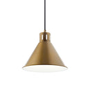 Kichler Zailey 9.5" 1 Light Pendant Natural Brass 52176NBR