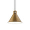 Kichler Zailey 9.5" 1 Light Pendant Natural Brass 52176NBR