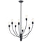 Kichler Hatton 8 Light Chandelier Black 52255BK