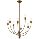 Kichler Hatton 8 Light Chandelier Satin Bronze 52255SB