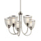 Kichler Voclain 17.5" 5 Light Chandelier with Mesh Shade Brushed Nickel 52269NI