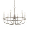 Kichler Capitol Hill 22" 6 Light Chandelier Brushed Nickel 52304NI