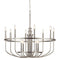 Kichler Capitol Hill 30.75" 12 Light Chandelier Brushed Nickel 52305NI