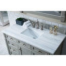 James Martin Brittany 48" Urban Gray Single Vanity with 3 cm Arctic Fall Solid Surface Top 650-V48-UGR-3AF