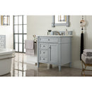 James Martin Brittany 30" Single Vanity Urban Gray with 3 cm Arctic Fall Solid Surface Top 650-V30-UGR-3AF