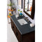 James Martin Portland 48" Single Vanity Burnished Mahogany with 3 cm Charcoal Soapstone Quartz Top 620-V48-BNM-3CSP