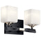 Kichler Marette 13.5 " 2 Light Vanity Light with Satin Etched Cased Opal Glass Black 55001BK