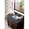 James Martin Brittany 36" Burnished Mahogany Single Vanity with 3 cm Charcoal Soapstone Quartz Top 650-V36-BNM-3CSP