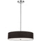 Dainolite 4 Light Incandescent Pendant Pc W/ Black Shade 571-204P-PC-BK