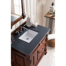 James Martin Brookfield 36" Warm Cherry Single Vanity with 3 cm Charcoal Soapstone Quartz Top 147-114-5586-3CSP