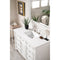 James Martin Bristol 48" Single Vanity Bright White with 3 cm Classic White Quartz Top 157-V48-BW-3CLW