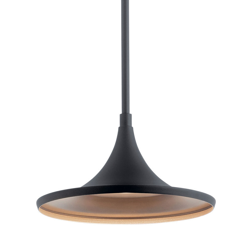 Kichler Elias LED 3000K 11" Pendant Textured Black 59030BKTLED