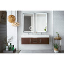 James Martin Mercer Island 59" Double Vanity Coffee Oak with Glossy White Composite Top 389-V59D-CFO-A-GW