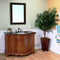 Bellaterra 48" Single Sink Vanity Wood Light Walnut 600161-LW-BG