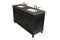 Bellaterra 62" Double Sink Vanity Wood Ebony 603215-62B-BB