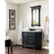 James Martin Brookfield 36" Antique Black Single Vanity with 3 cm Arctic Fall Solid Surface Top 147-114-5536-3AF