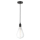 Edison Mini Pendant shown in the Matte Black finish