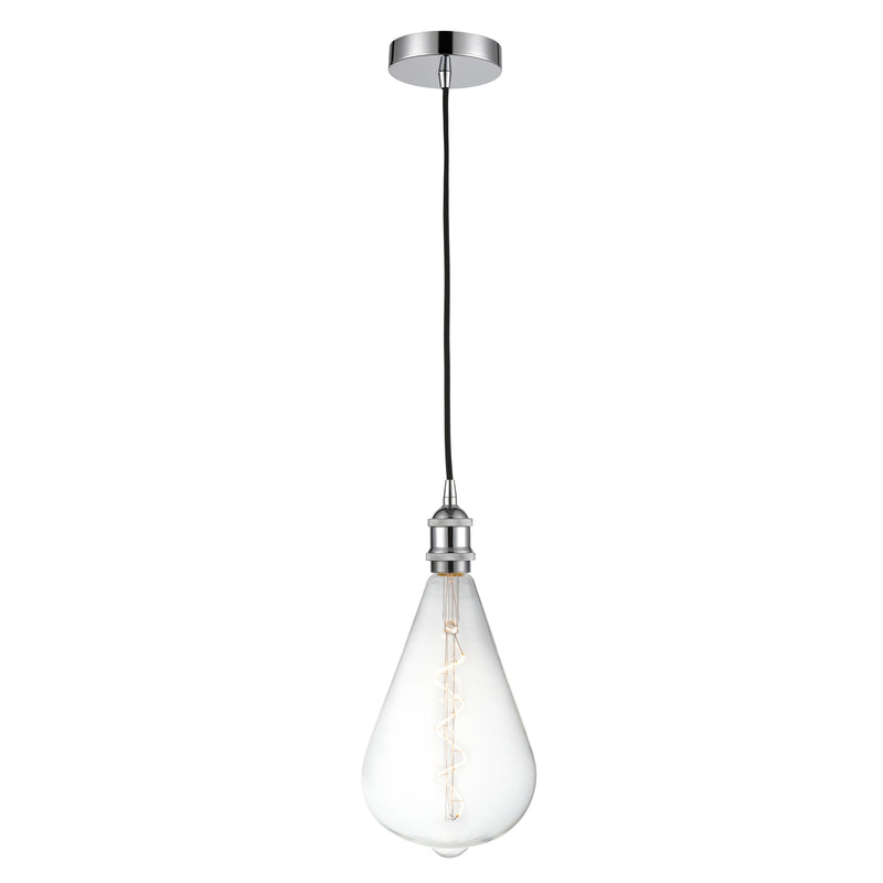 Edison Mini Pendant shown in the Polished Chrome finish