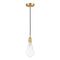 Edison Mini Pendant shown in the Satin Gold finish