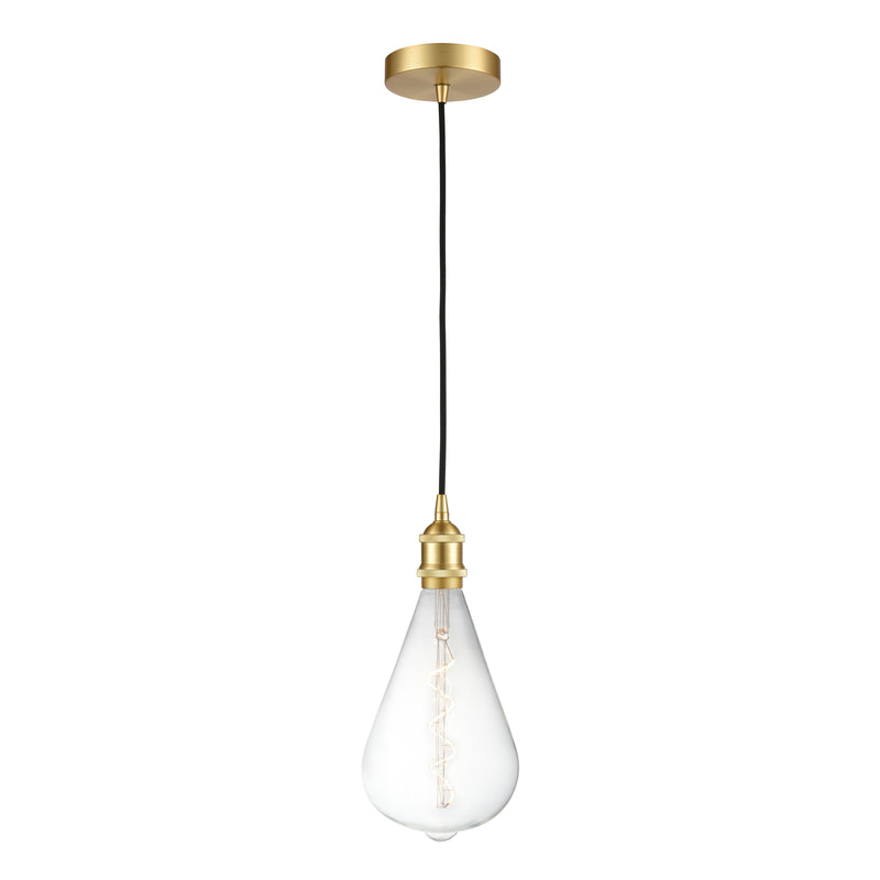 Edison Mini Pendant shown in the Satin Gold finish