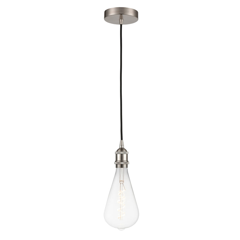 Edison Mini Pendant shown in the Brushed Satin Nickel finish