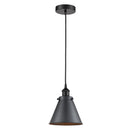 Appalachian Mini Pendant shown in the Matte Black finish with a Matte Black shade