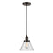 Cone Mini Pendant shown in the Oil Rubbed Bronze finish with a Seedy shade