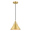 Briarcliff Mini Pendant shown in the Satin Gold finish with a Satin Gold shade